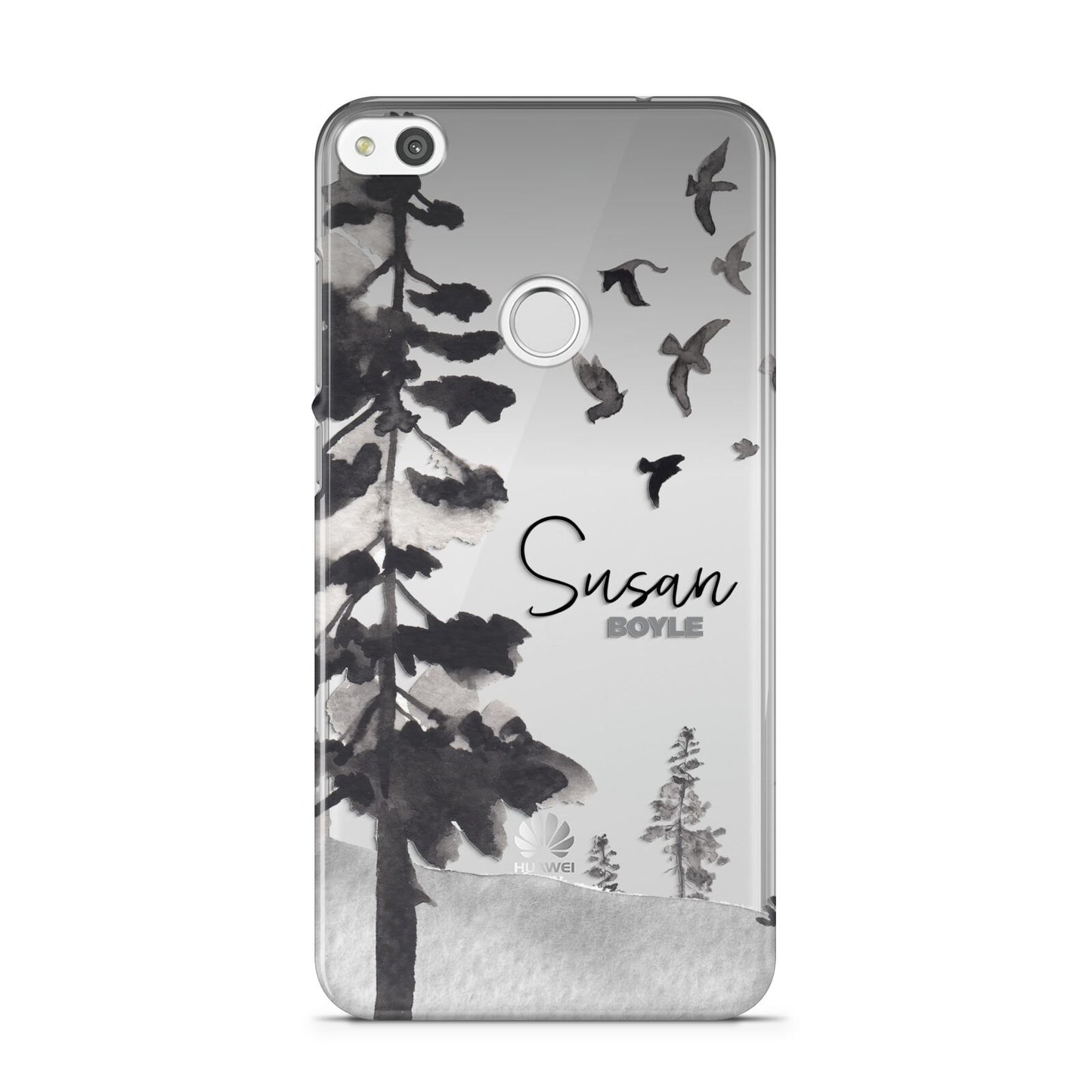 Personalised Monochrome Forest Huawei P8 Lite Case