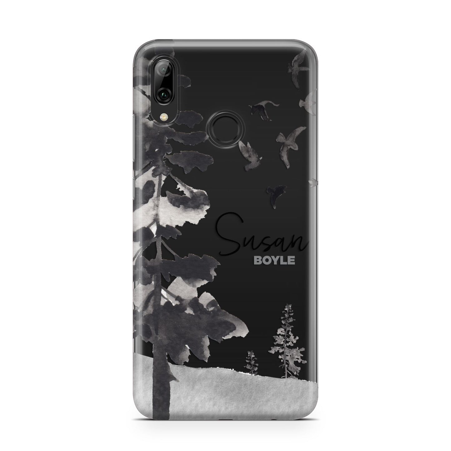 Personalised Monochrome Forest Huawei Y7 2019