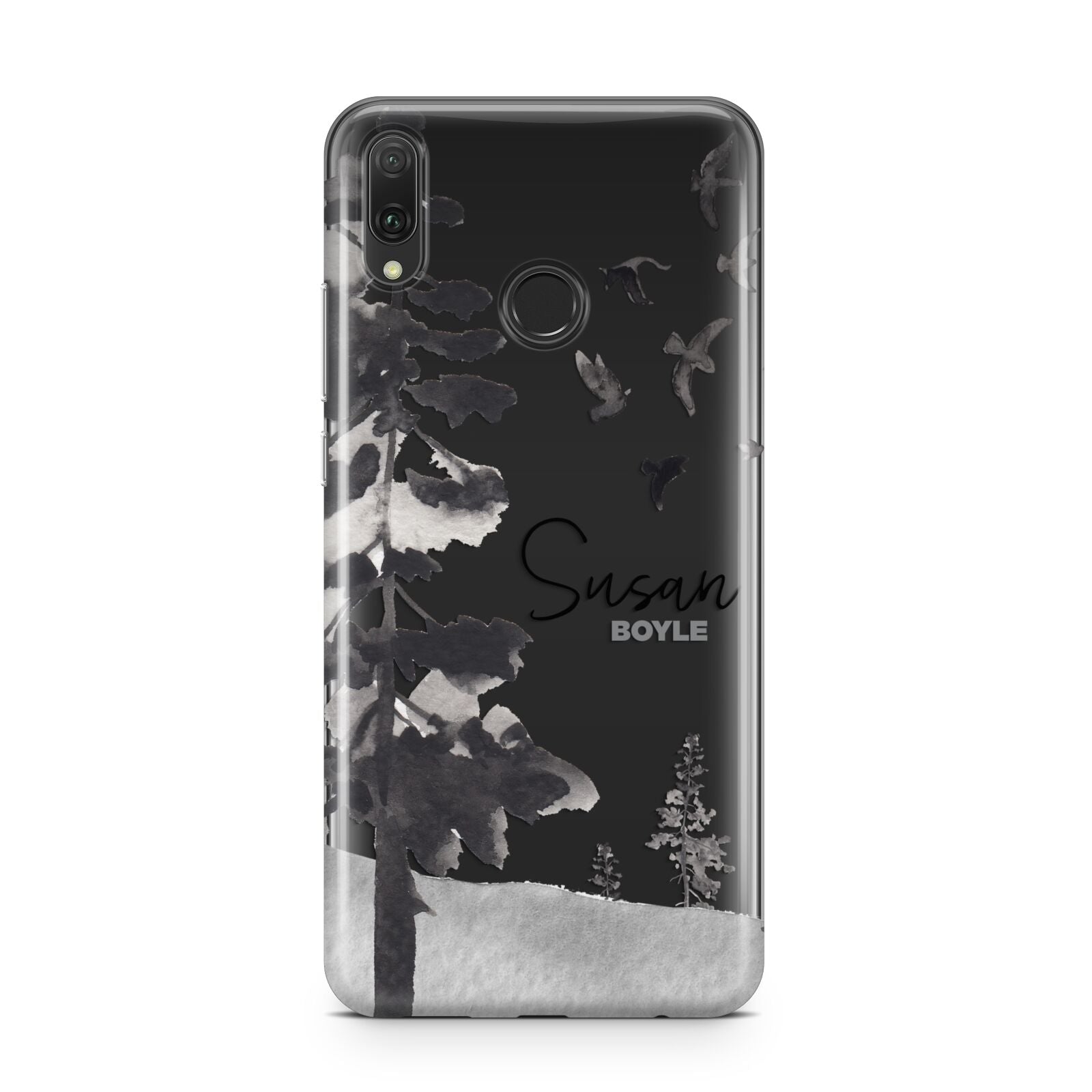 Personalised Monochrome Forest Huawei Y9 2019
