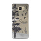 Personalised Monochrome Forest Samsung Galaxy A5 2016 Case on gold phone