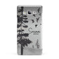 Personalised Monochrome Forest Samsung Galaxy A7 2015 Case