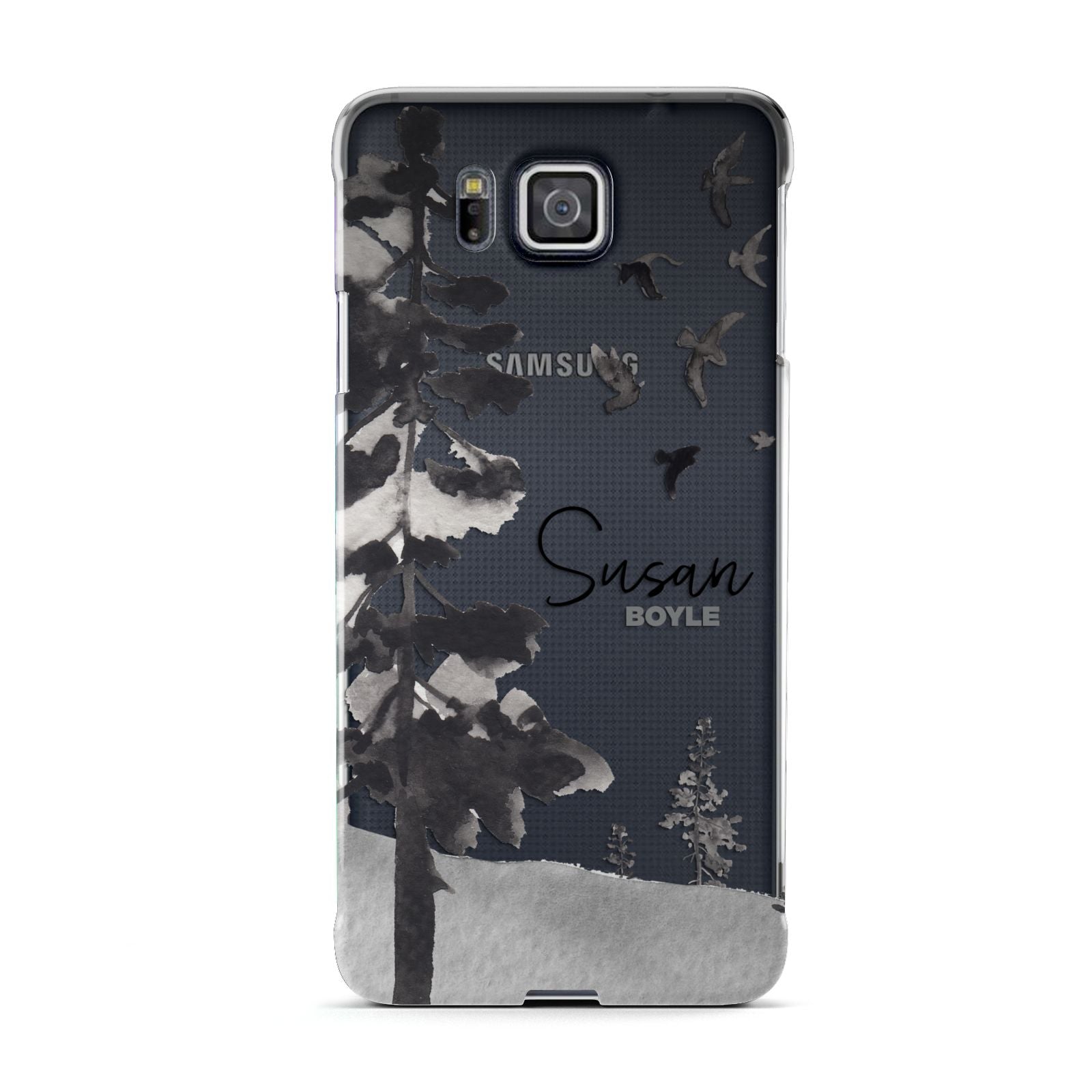 Personalised Monochrome Forest Samsung Galaxy Alpha Case