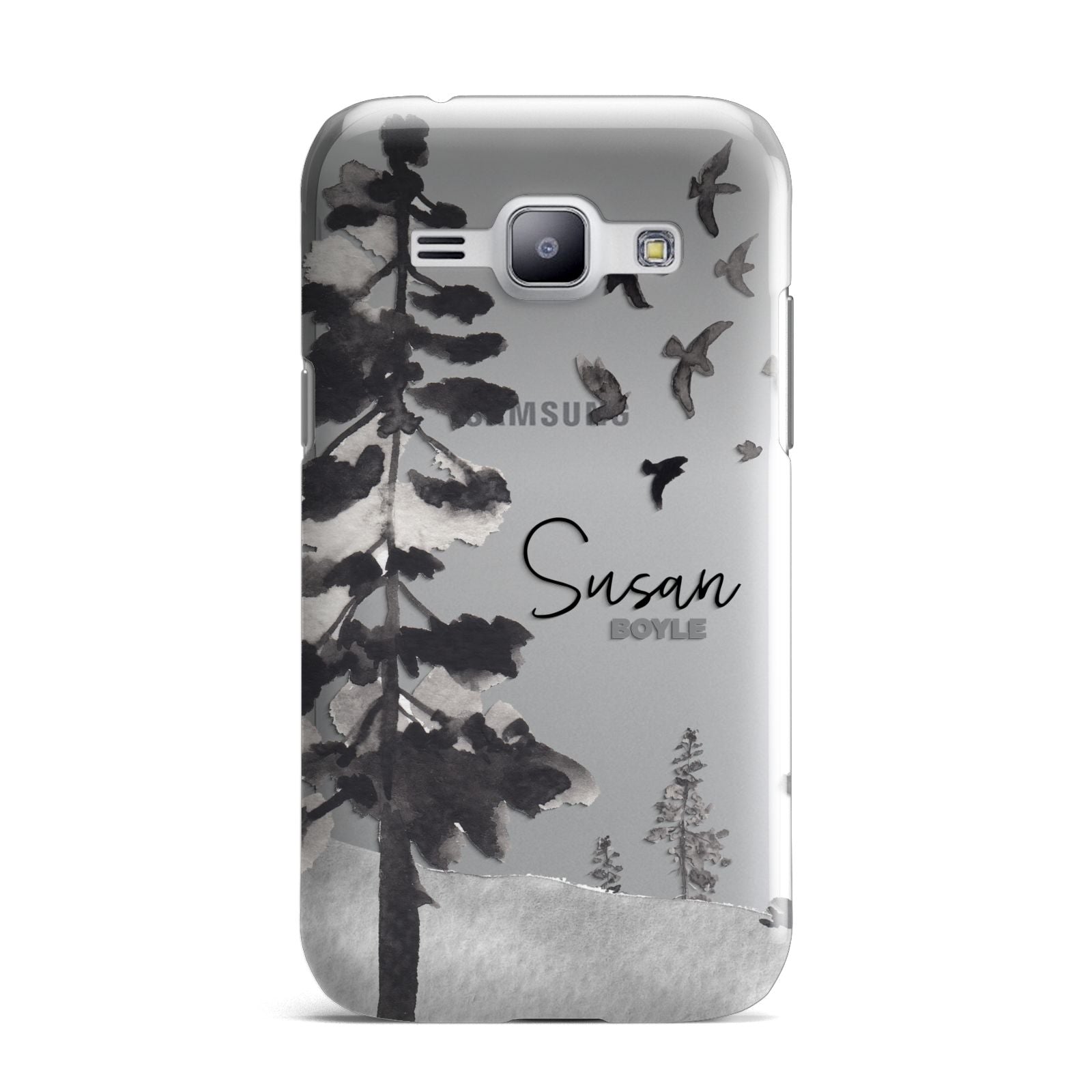 Personalised Monochrome Forest Samsung Galaxy J1 2015 Case