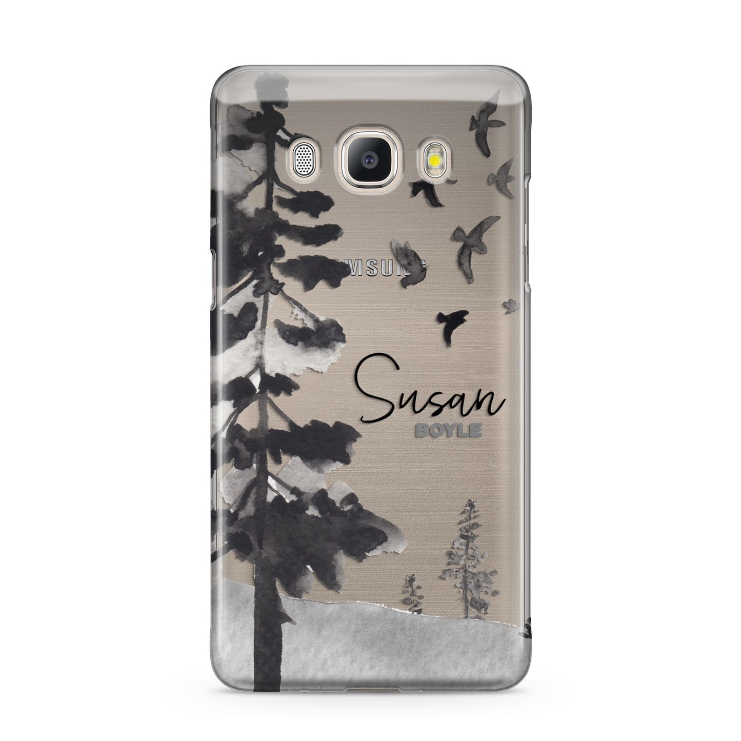 Personalised Monochrome Forest Samsung Galaxy J5 2016 Case