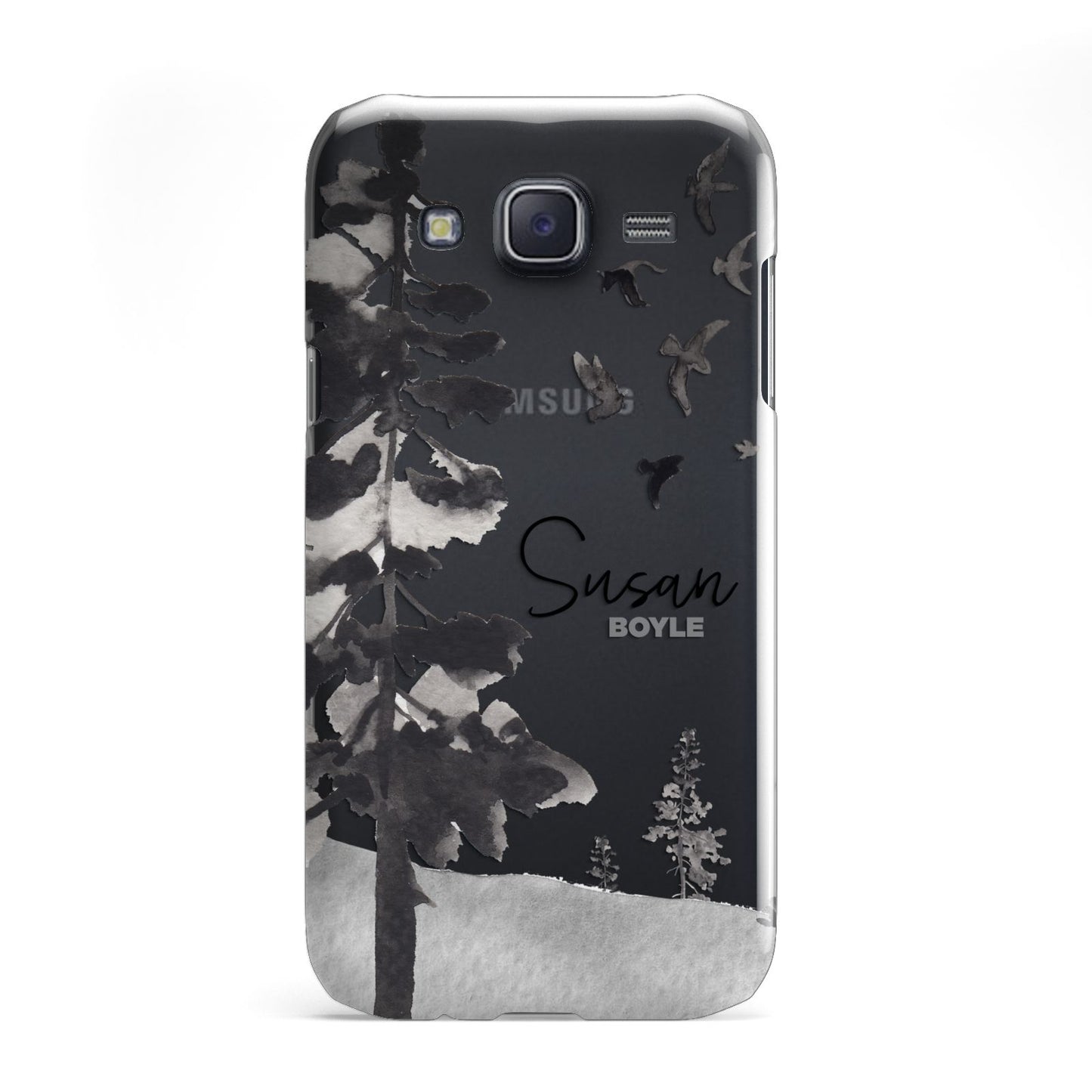 Personalised Monochrome Forest Samsung Galaxy J5 Case