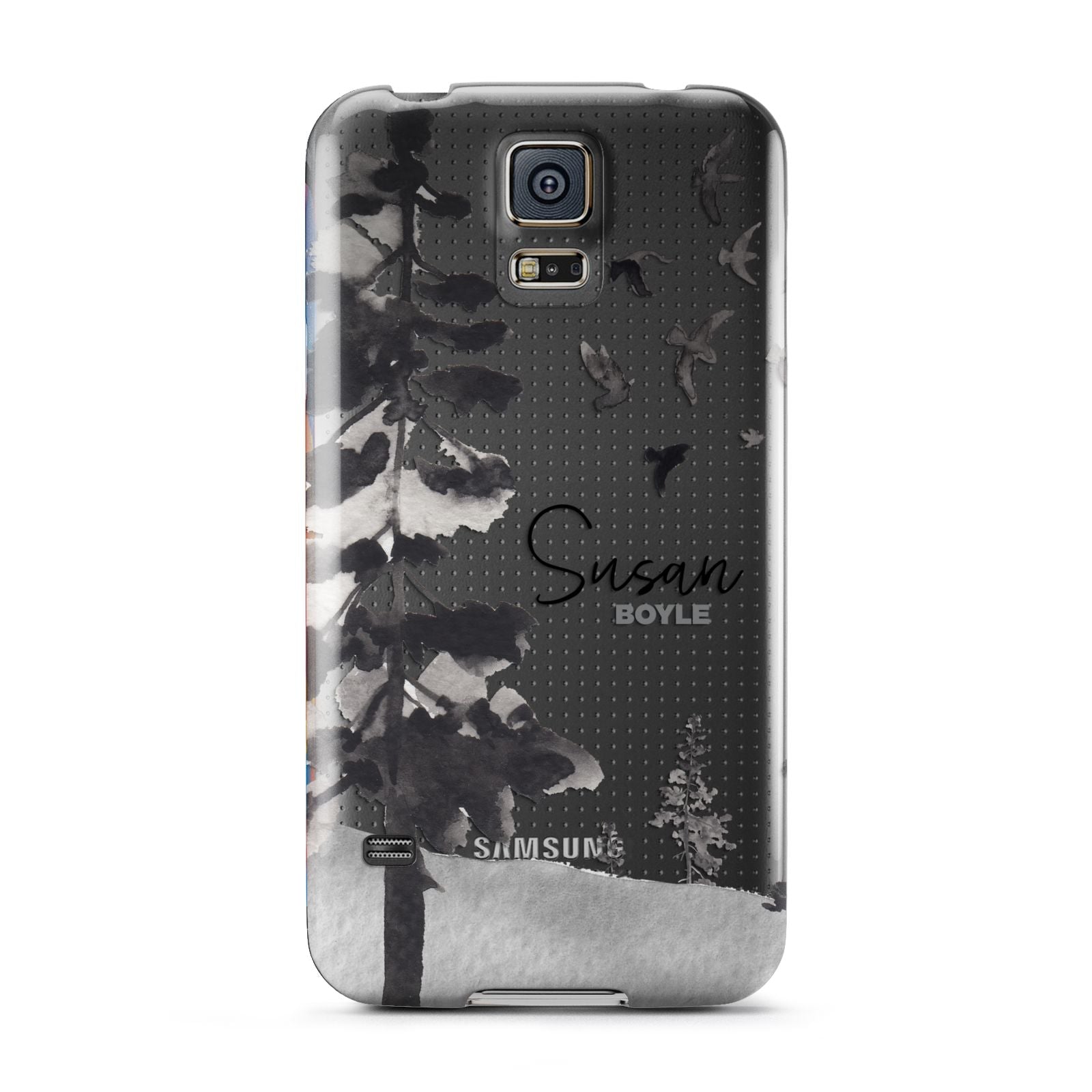 Personalised Monochrome Forest Samsung Galaxy S5 Case