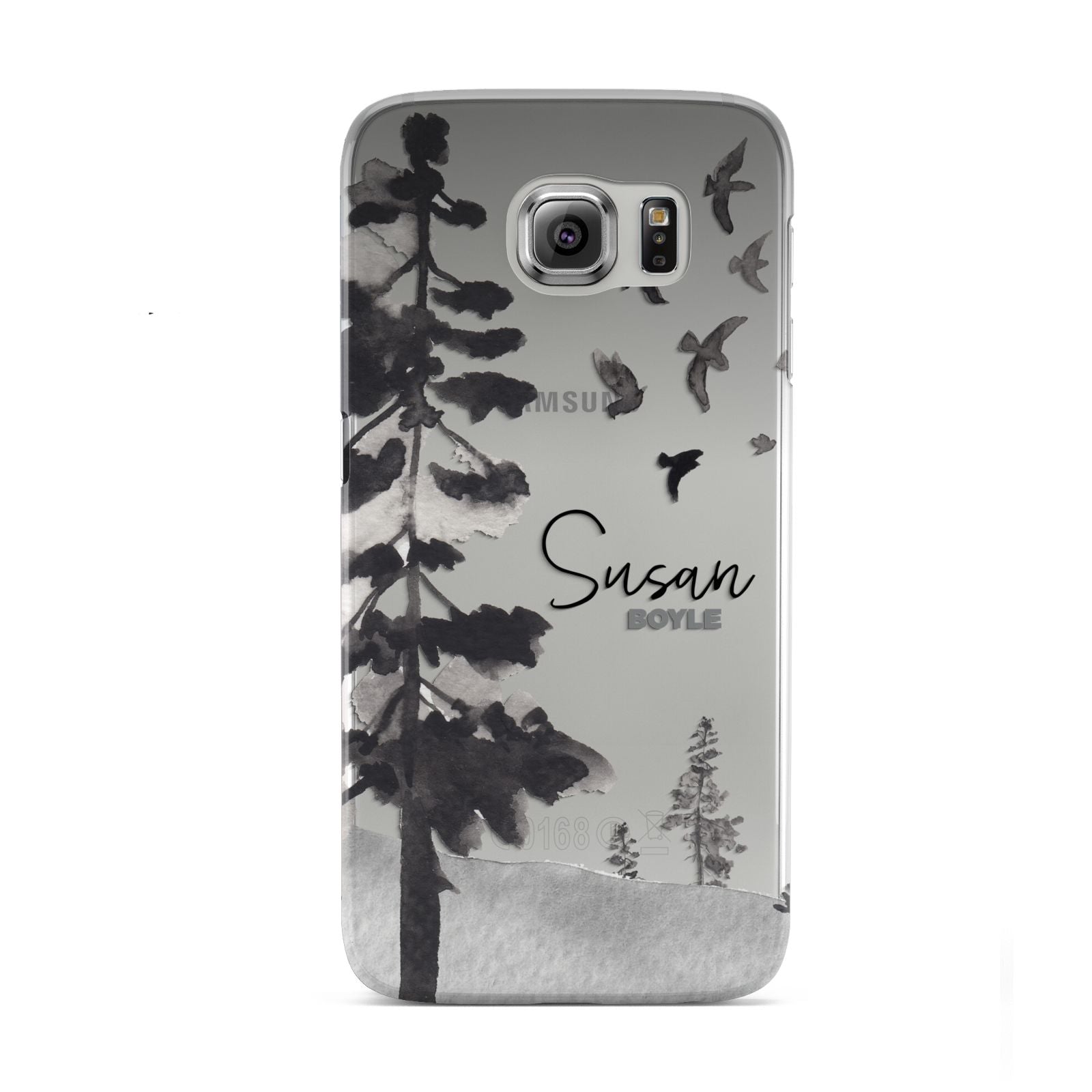 Personalised Monochrome Forest Samsung Galaxy S6 Case