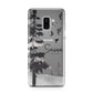 Personalised Monochrome Forest Samsung Galaxy S9 Plus Case on Silver phone