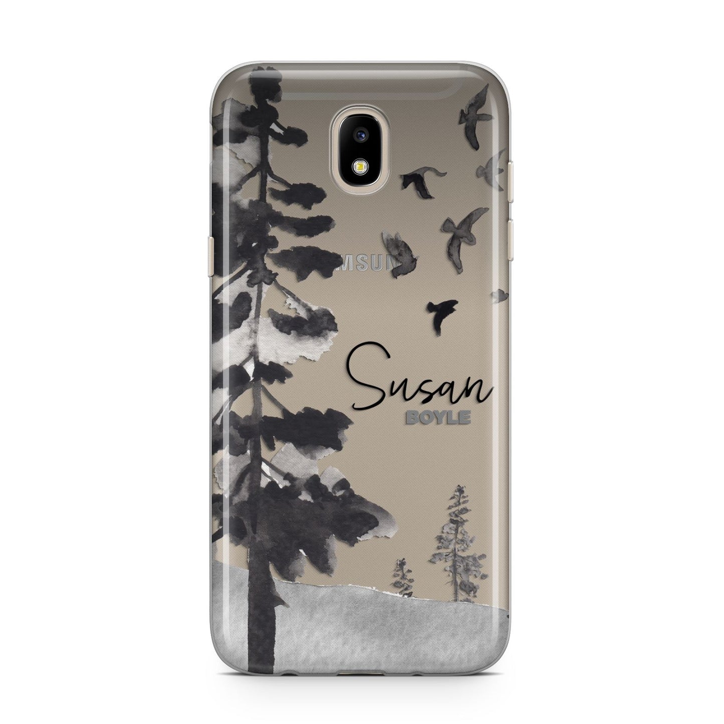 Personalised Monochrome Forest Samsung J5 2017 Case