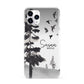 Personalised Monochrome Forest iPhone 11 Pro 3D Snap Case