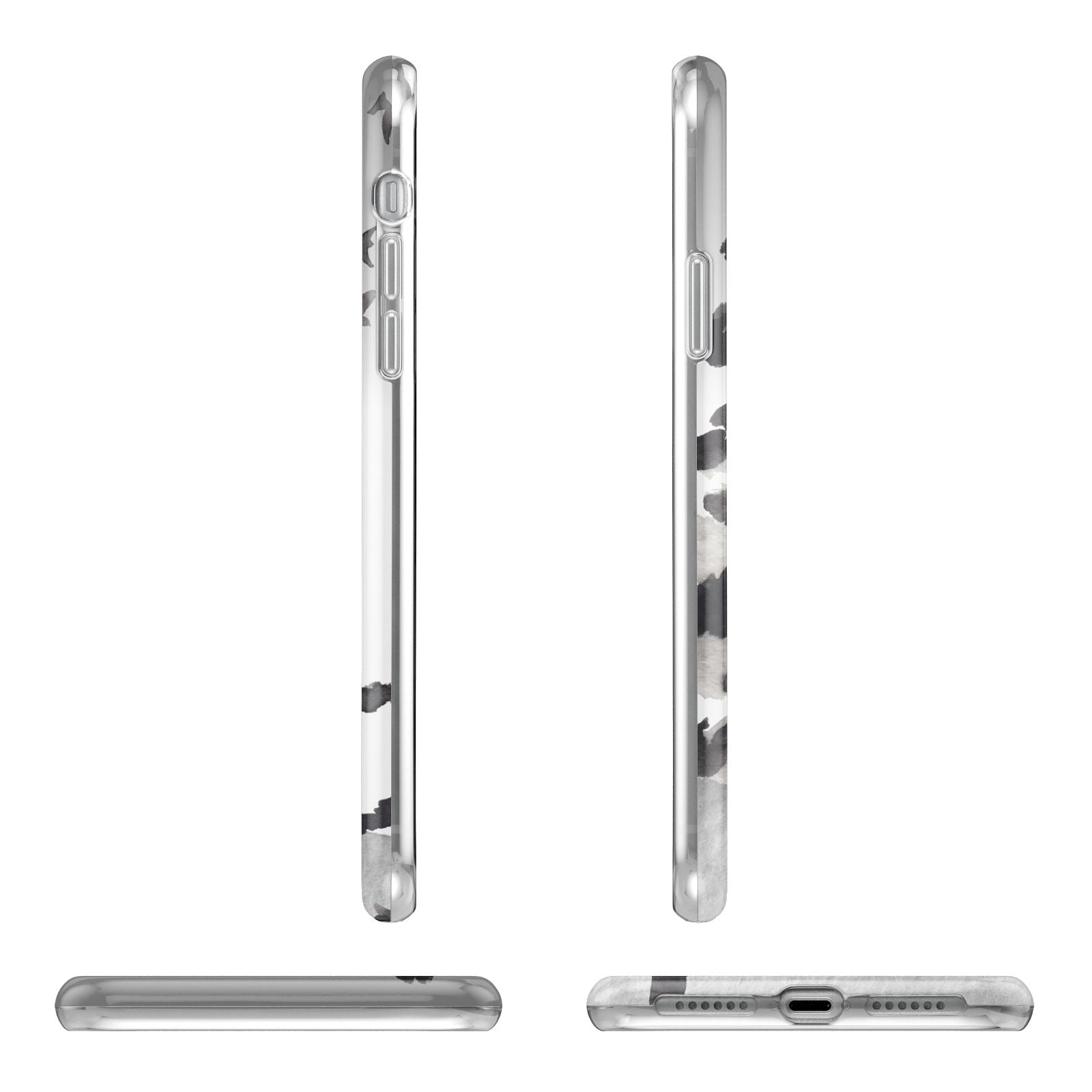 Personalised Monochrome Forest iPhone 11 Pro 3D Tough Case Angle Images