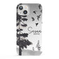 Personalised Monochrome Forest iPhone 13 Full Wrap 3D Snap Case
