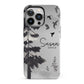 Personalised Monochrome Forest iPhone 13 Pro Full Wrap 3D Tough Case