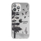 Personalised Monochrome Forest iPhone 13 Pro Max TPU Impact Case with White Edges