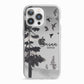 Personalised Monochrome Forest iPhone 13 Pro TPU Impact Case with White Edges