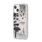 Personalised Monochrome Forest iPhone 14 Clear Tough Case Starlight Angled Image