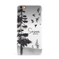 Personalised Monochrome Forest iPhone 6 Plus 3D Snap Case on Gold Phone