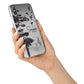 Personalised Monochrome Forest iPhone X Bumper Case on Silver iPhone Alternative Image 2