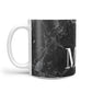 Personalised Monogram Black Marble 10oz Mug Alternative Image 1