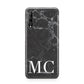 Personalised Monogram Black Marble Huawei P Smart Pro 2019
