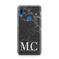 Personalised Monogram Black Marble Huawei P Smart Z