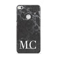 Personalised Monogram Black Marble Huawei P8 Lite Case