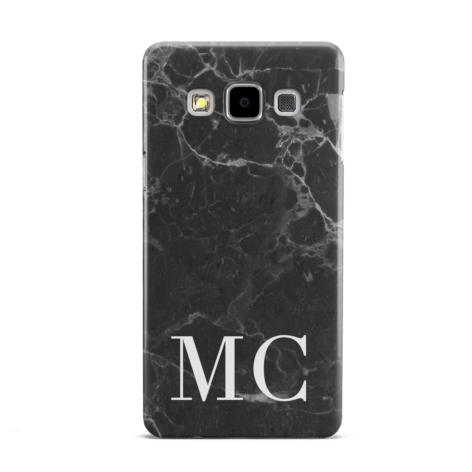 Personalised Monogram Black Marble Samsung Galaxy A5 Case