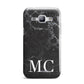 Personalised Monogram Black Marble Samsung Galaxy J1 2015 Case