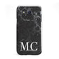 Personalised Monogram Black Marble Samsung Galaxy J5 Case