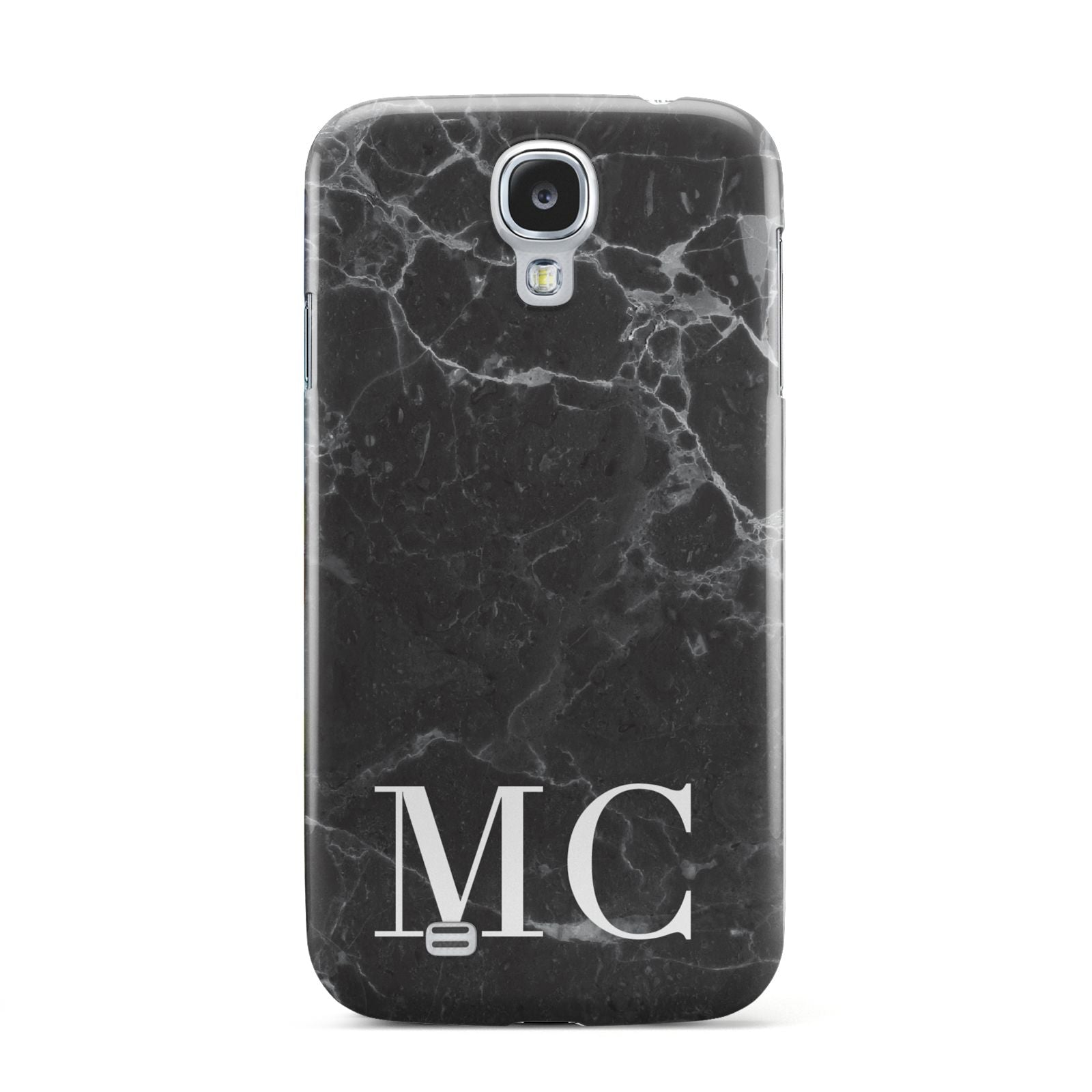 Personalised Monogram Black Marble Samsung Galaxy S4 Case