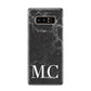 Personalised Monogram Black Marble Samsung Galaxy S8 Case