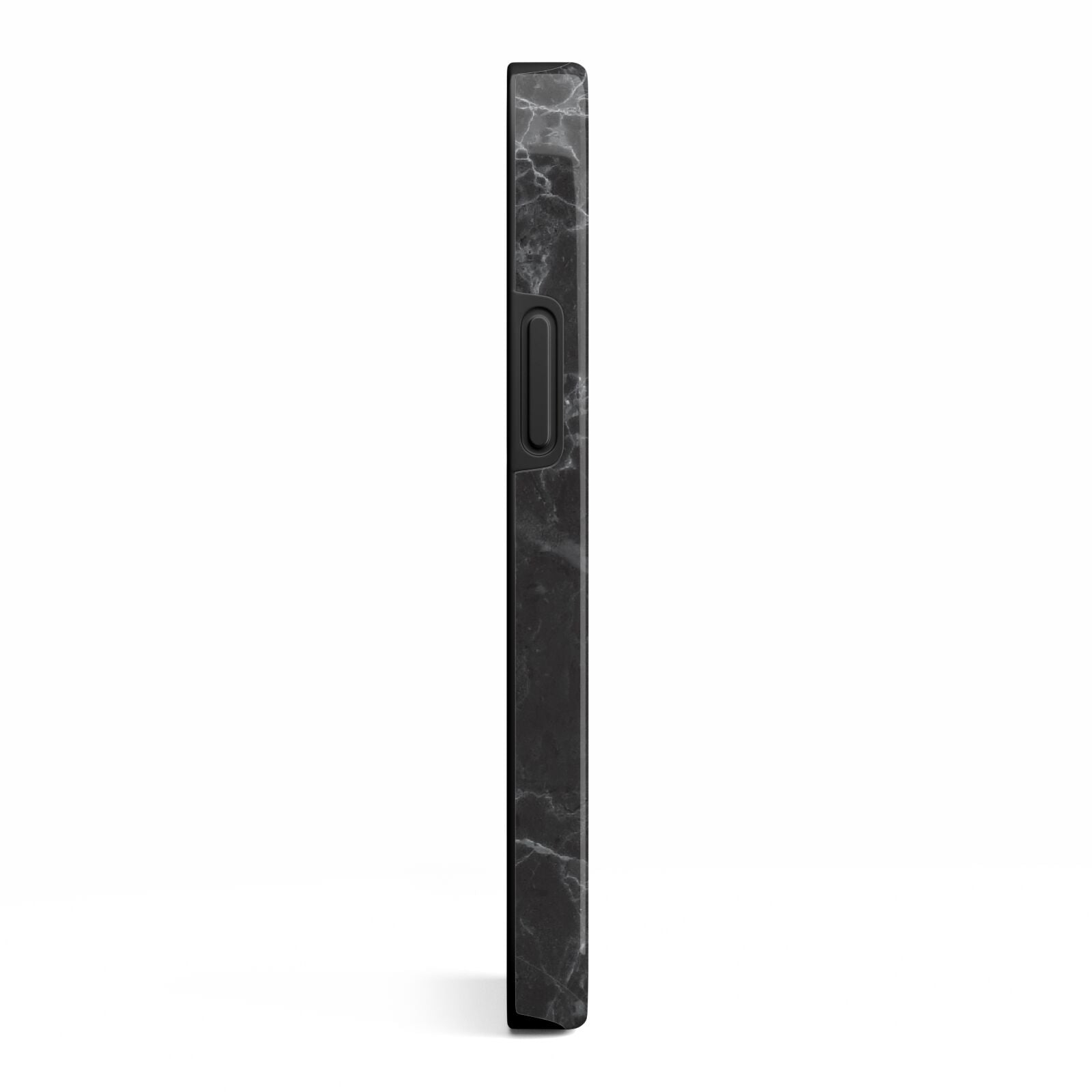Personalised Monogram Black Marble iPhone 13 Mini Side Image 3D Tough Case