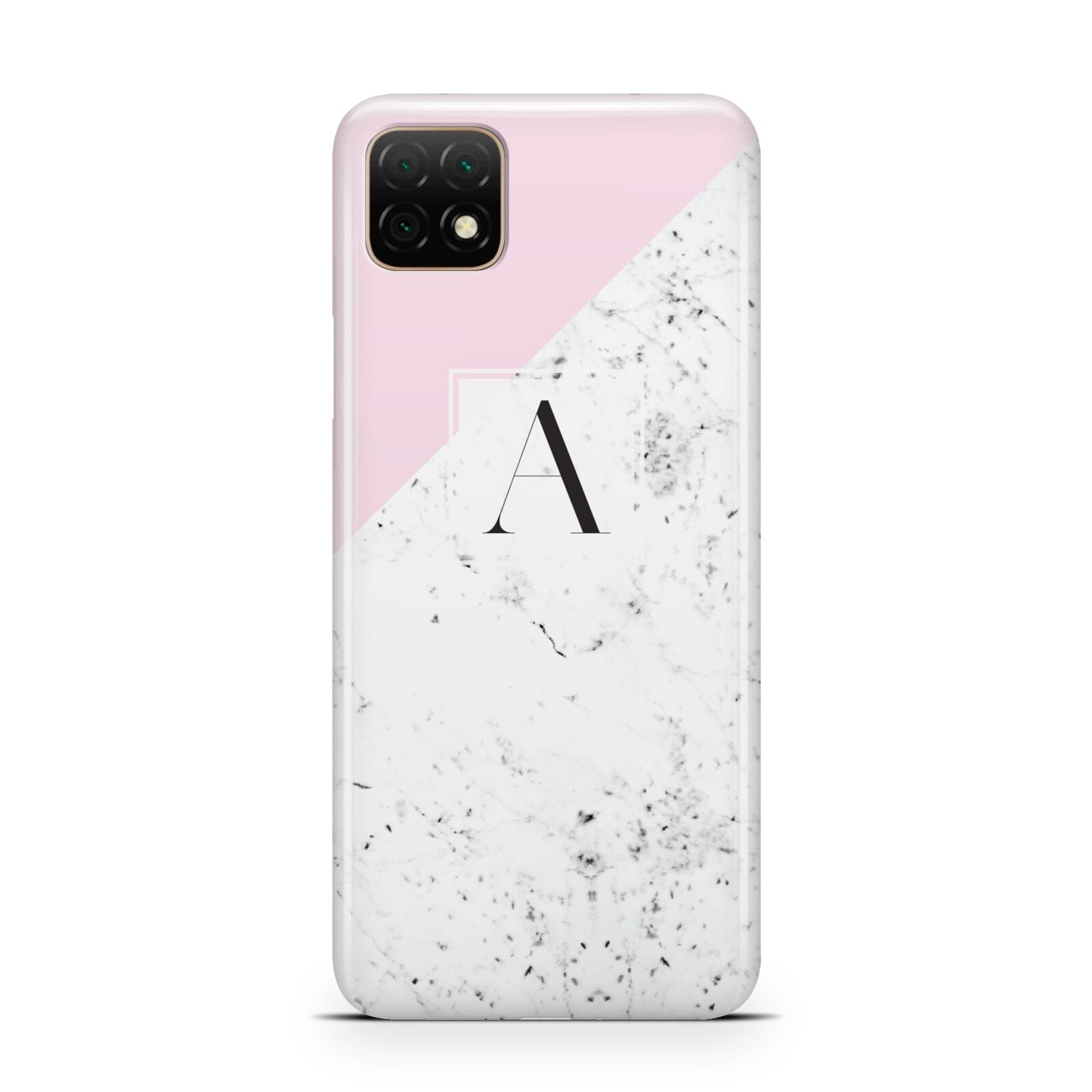 Personalised Monogram Initial Letter Marble Huawei Enjoy 20 Phone Case