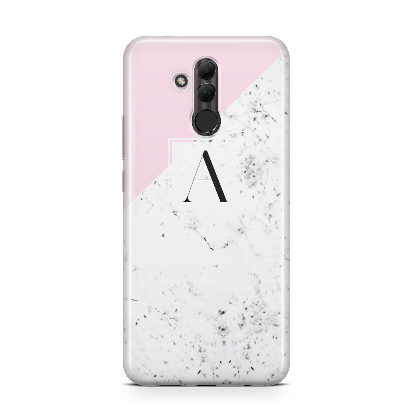 Personalised Monogram Initial Letter Marble Huawei Mate 20 Lite
