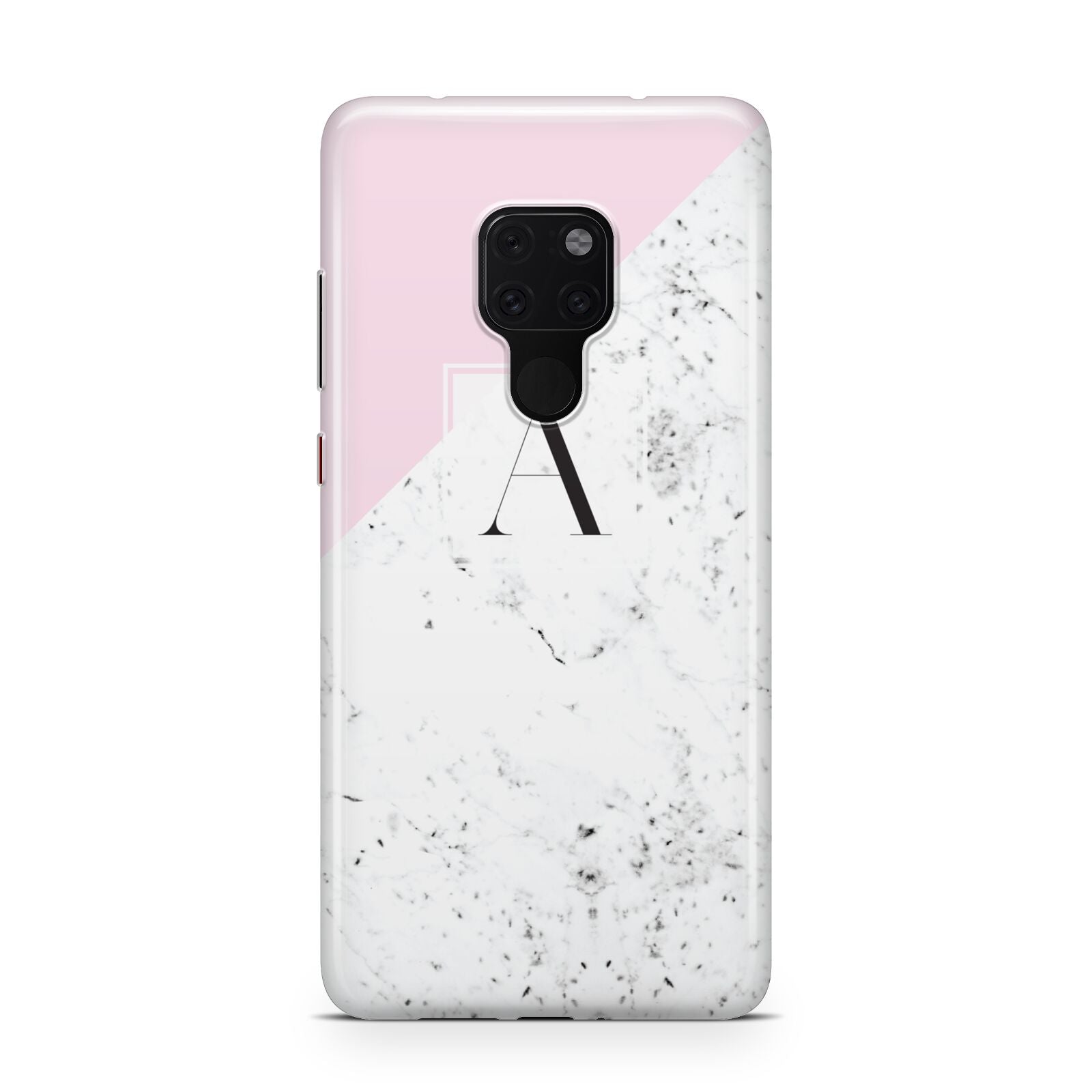 Personalised Monogram Initial Letter Marble Huawei Mate 20 Phone Case