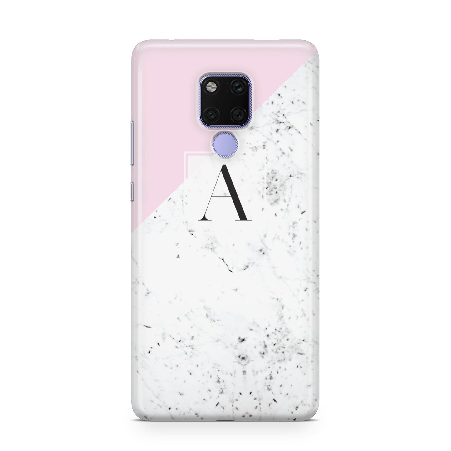Personalised Monogram Initial Letter Marble Huawei Mate 20X Phone Case