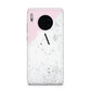 Personalised Monogram Initial Letter Marble Huawei Mate 30