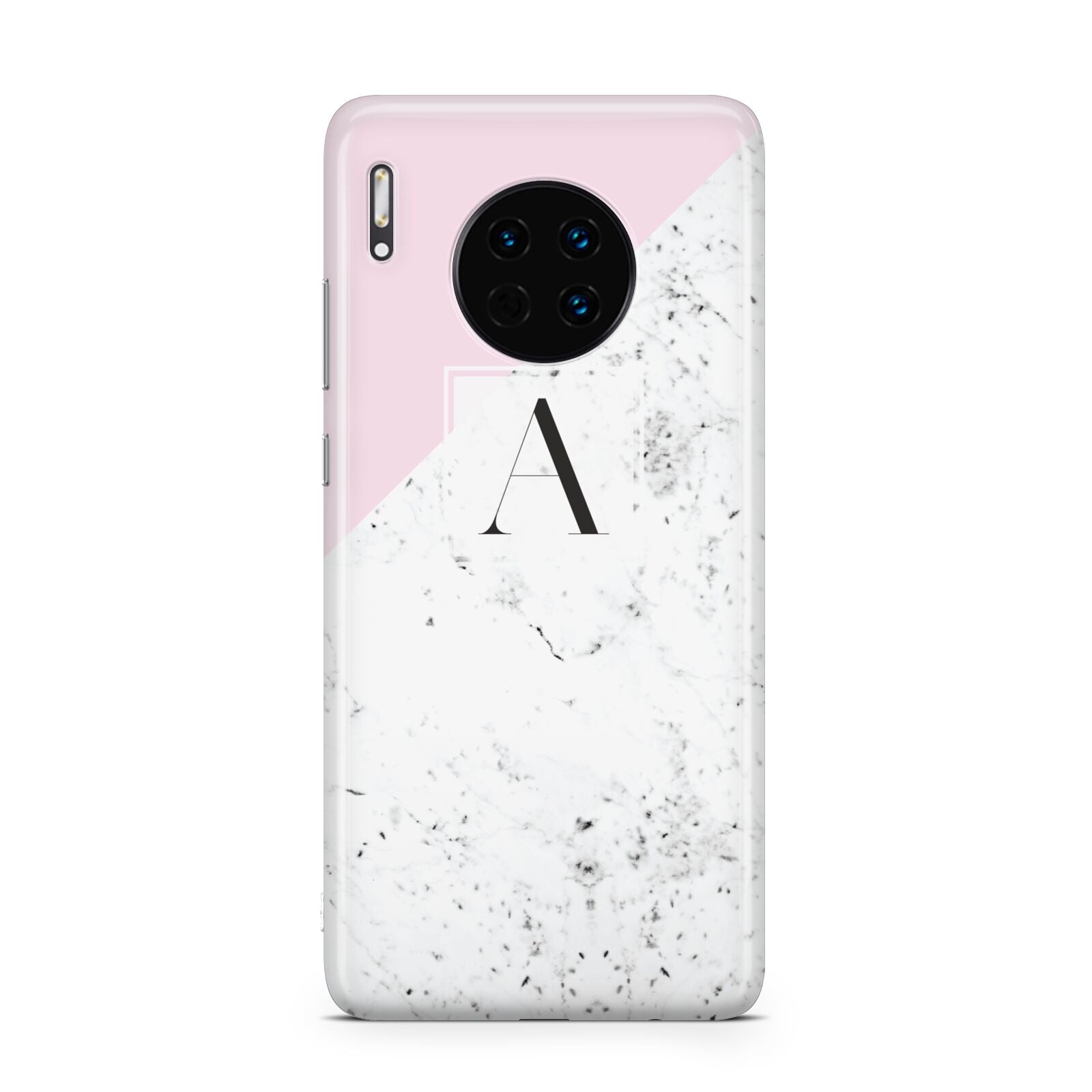 Personalised Monogram Initial Letter Marble Huawei Mate 30