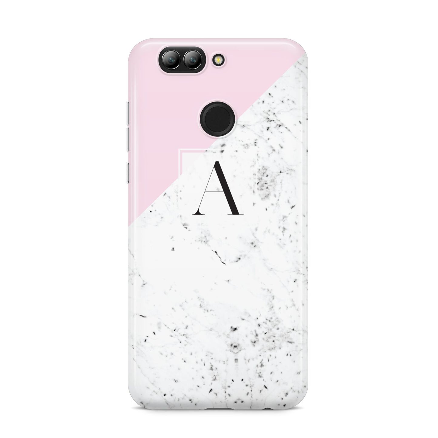 Personalised Monogram Initial Letter Marble Huawei Nova 2s Phone Case