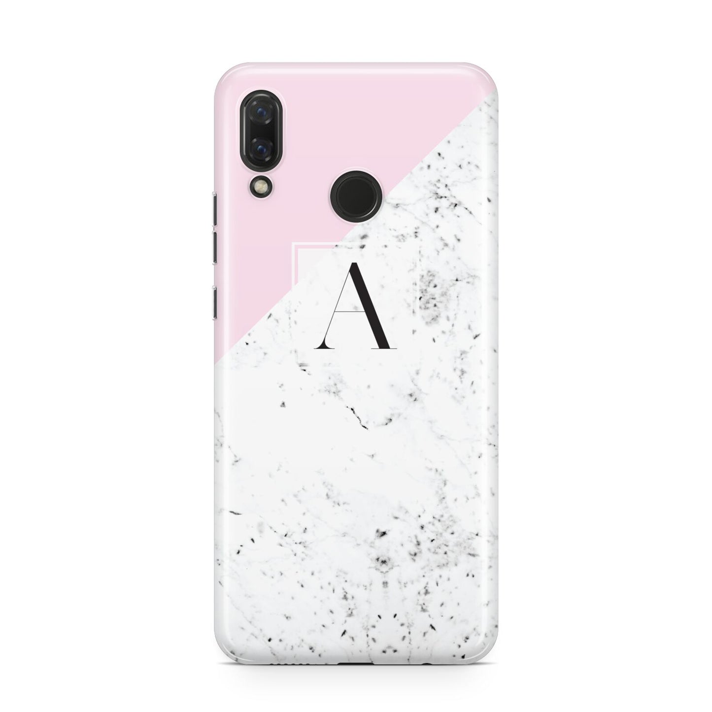 Personalised Monogram Initial Letter Marble Huawei Nova 3 Phone Case