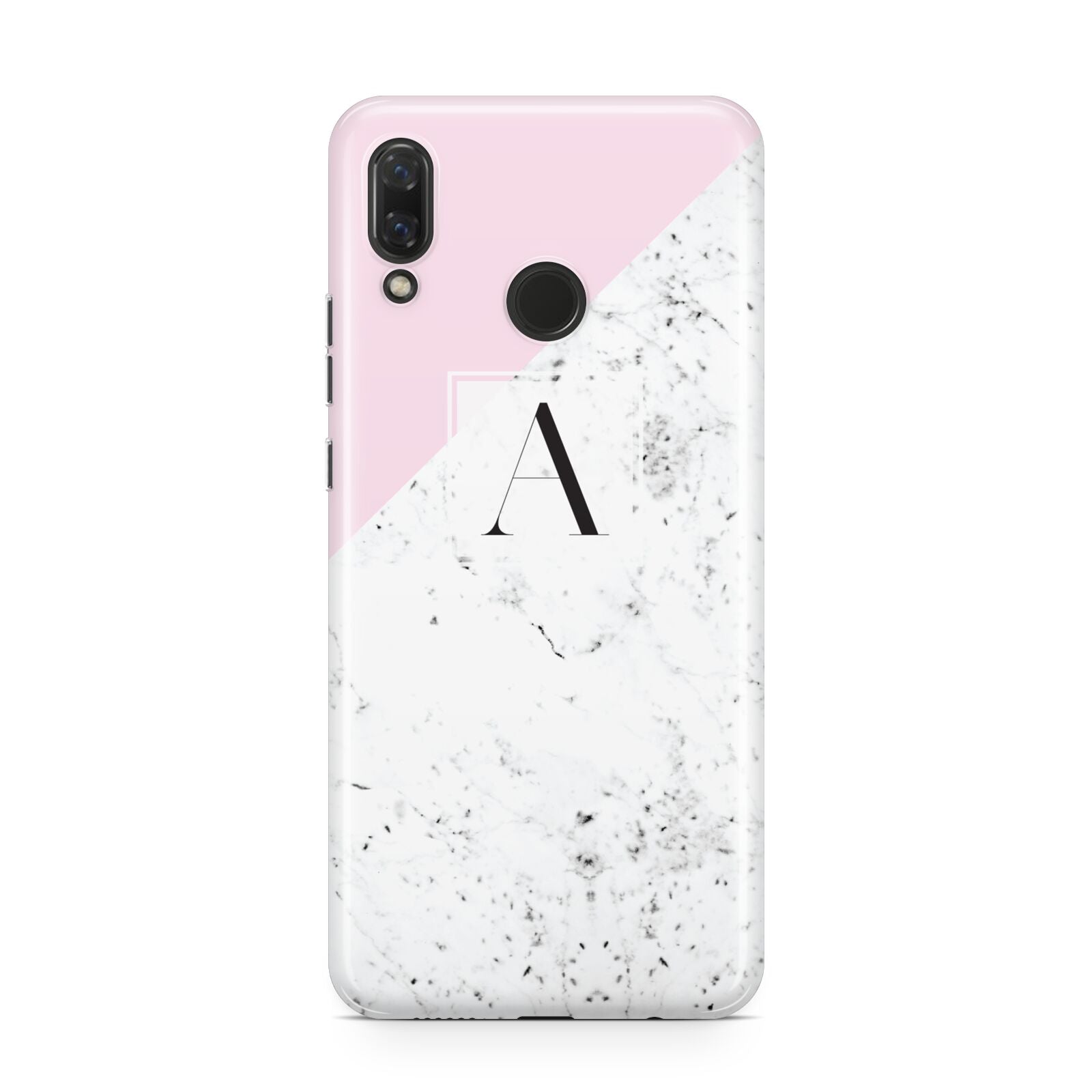 Personalised Monogram Initial Letter Marble Huawei Nova 3 Phone Case