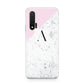 Personalised Monogram Initial Letter Marble Huawei Nova 6 Phone Case