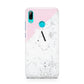 Personalised Monogram Initial Letter Marble Huawei P Smart 2019 Case