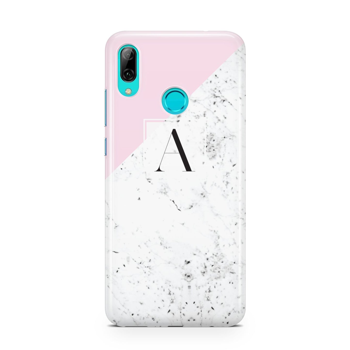 Personalised Monogram Initial Letter Marble Huawei P Smart 2019 Case