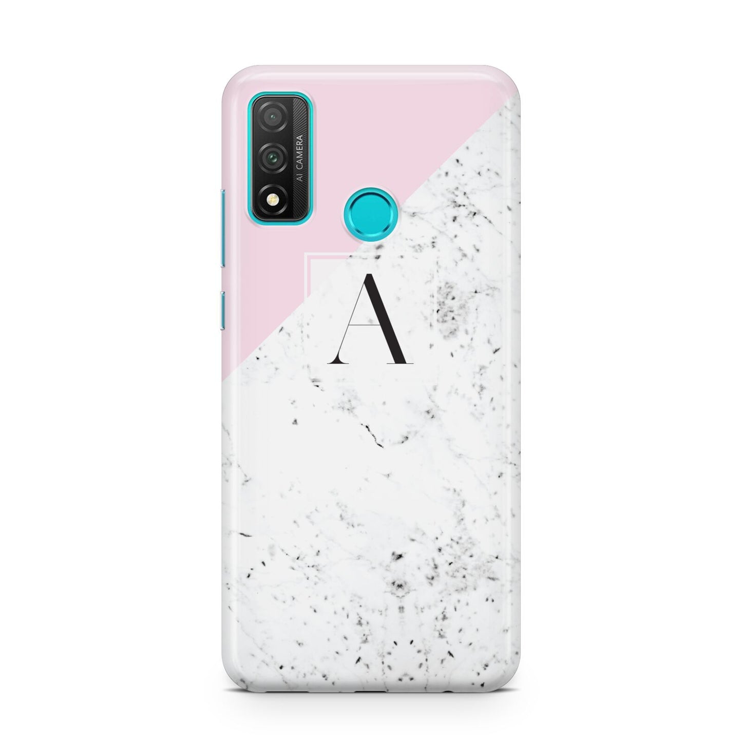 Personalised Monogram Initial Letter Marble Huawei P Smart 2020