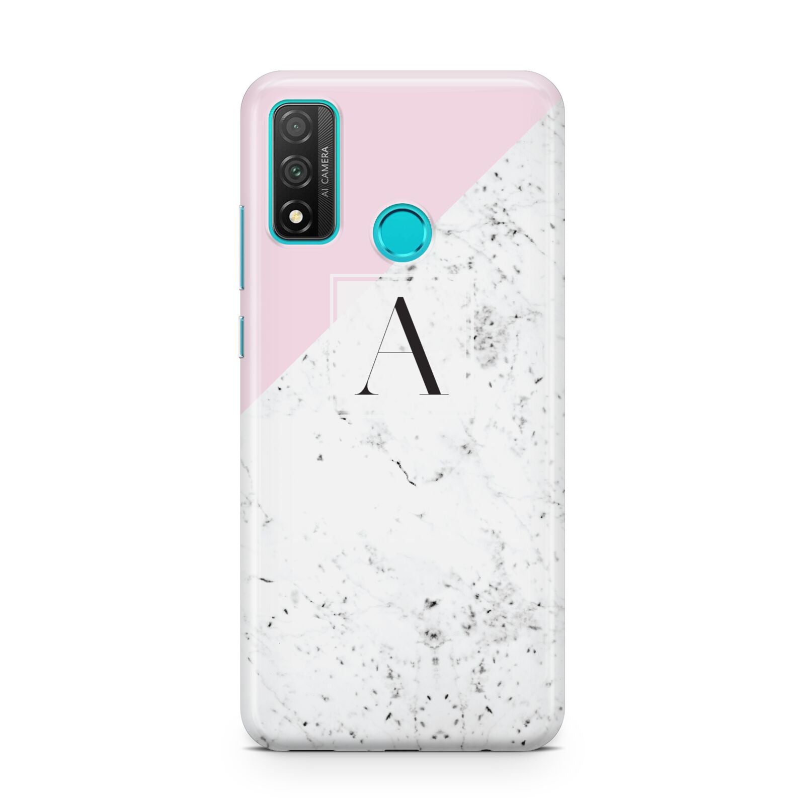 Personalised Monogram Initial Letter Marble Huawei P Smart 2020