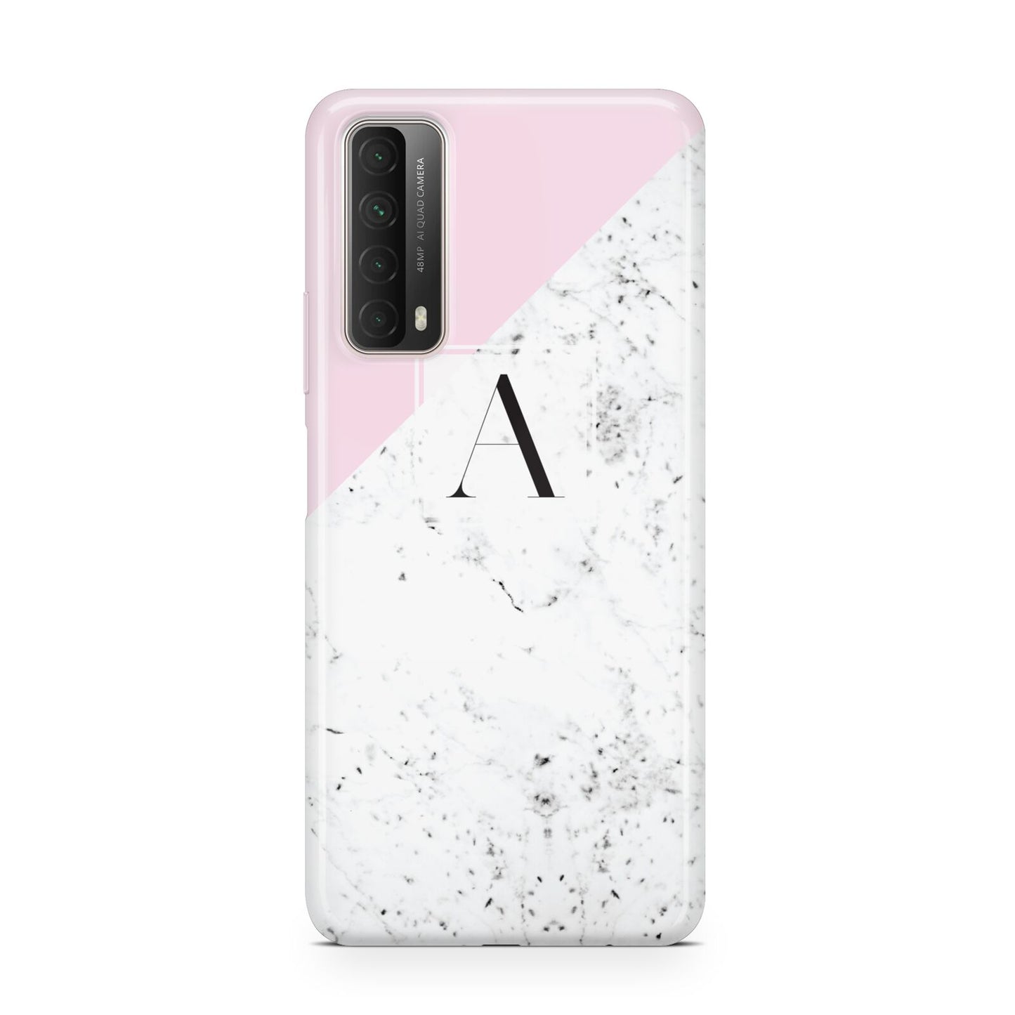 Personalised Monogram Initial Letter Marble Huawei P Smart 2021