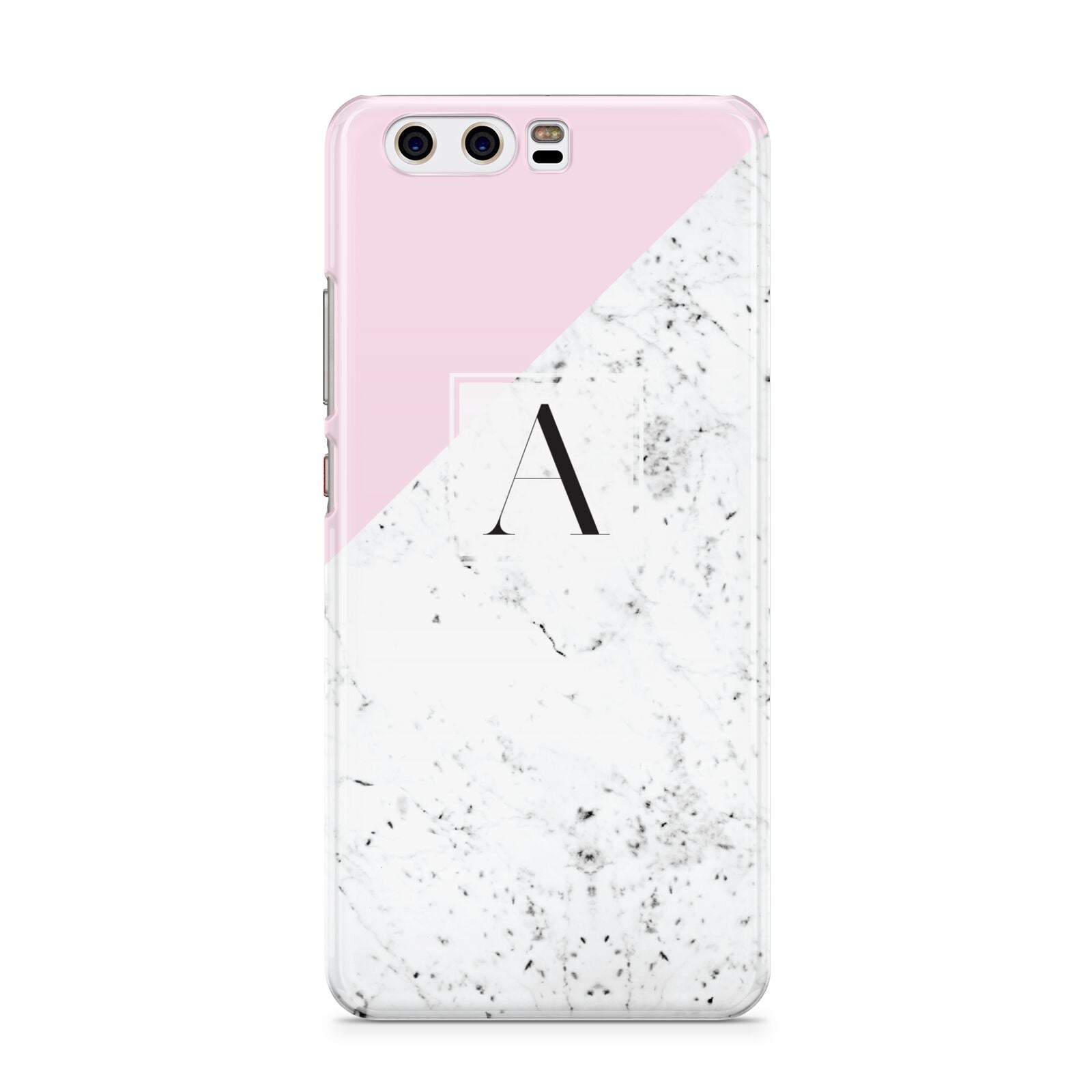 Personalised Monogram Initial Letter Marble Huawei P10 Phone Case