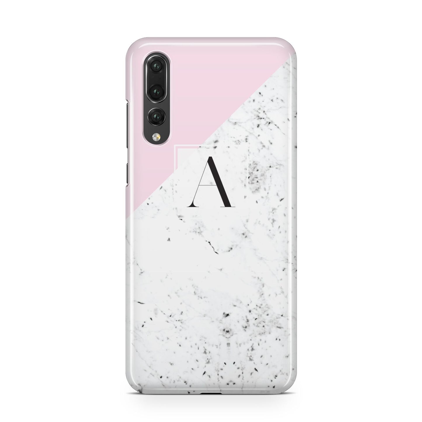 Personalised Monogram Initial Letter Marble Huawei P20 Pro Phone Case