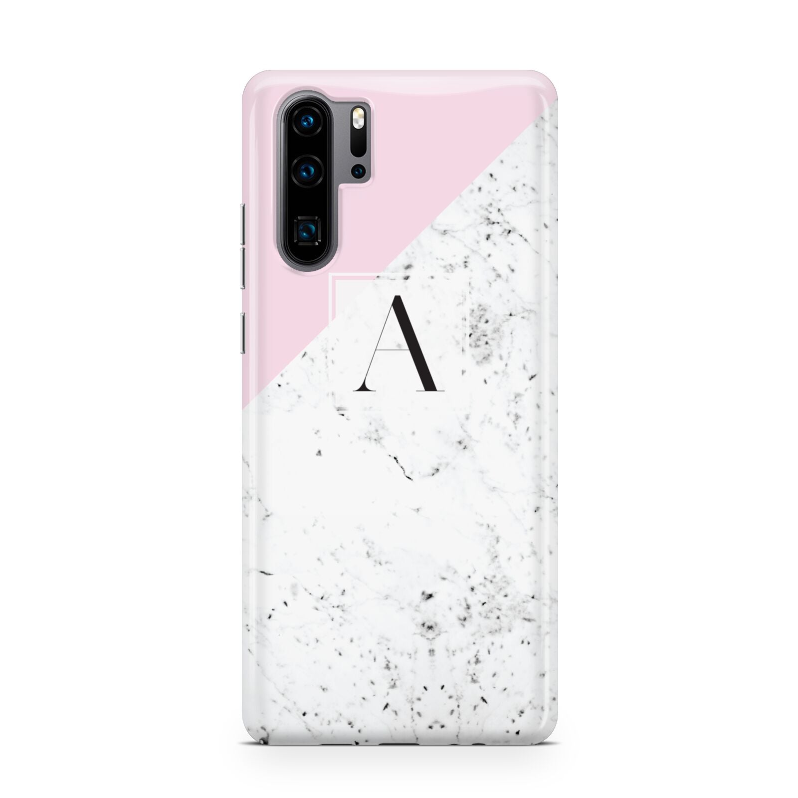 Personalised Monogram Initial Letter Marble Huawei P30 Pro Phone Case